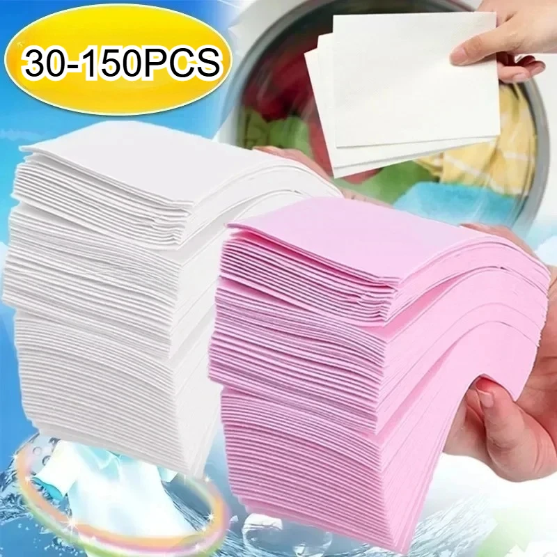 30-150 Stück Waschmittel-Tabletten Konzentriertes Waschpulver Waschseife Waschmaschine Kleidung Starke Reinigungstücher Waschmittel Image