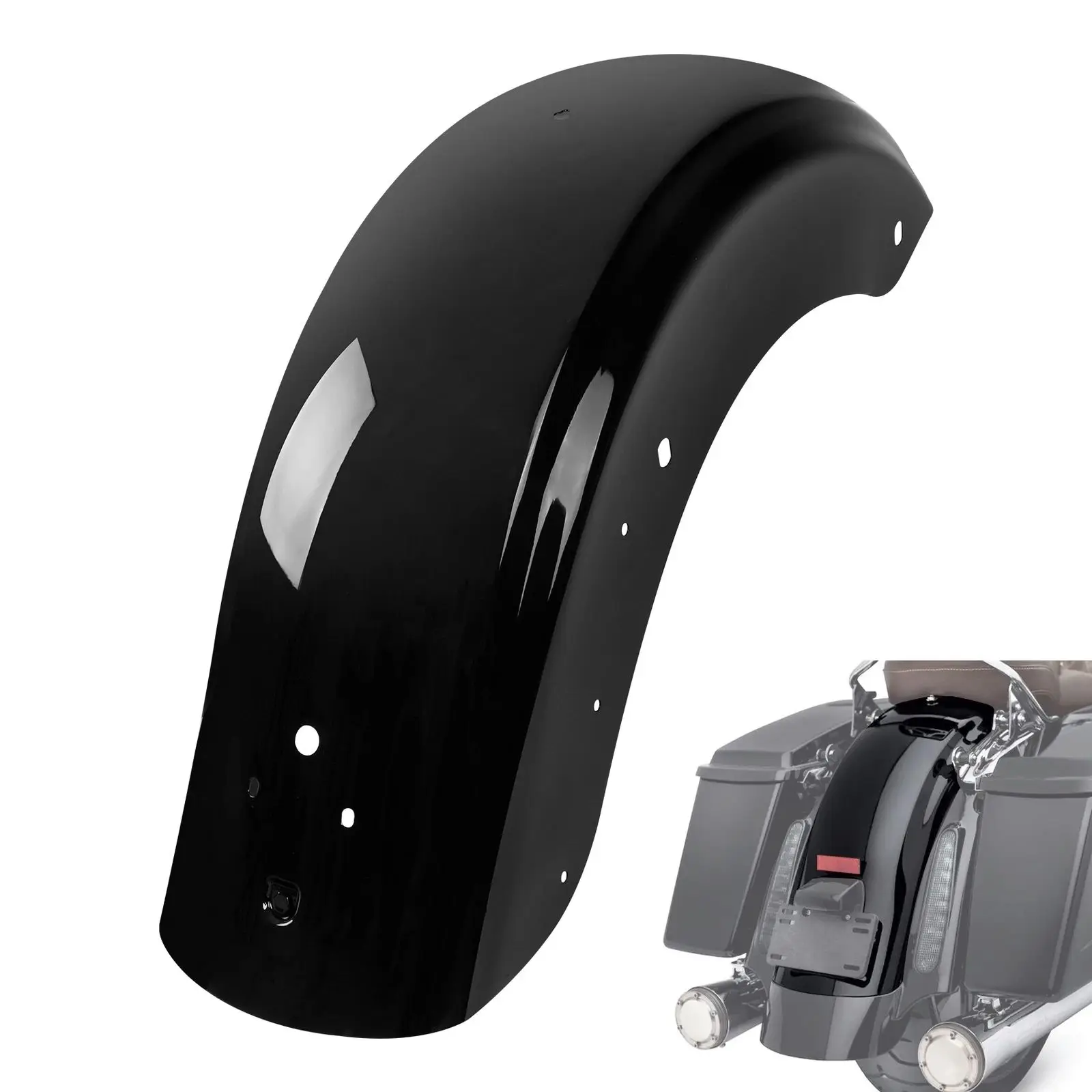 Parafango posteriore moto per Harley Touring Electra Glide Road Glide CVO Street Glide FLHX 2009-2023