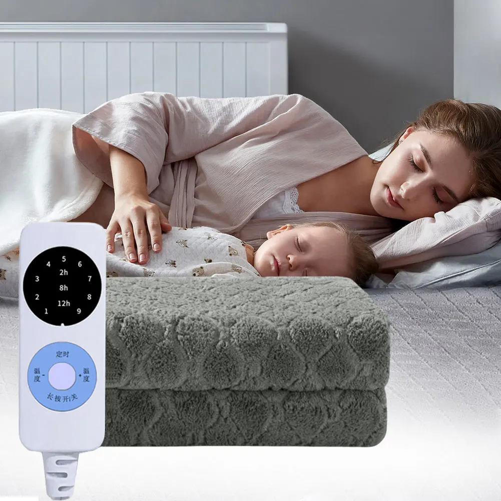 Plüsch Heizdecke Doppel Einzel Samt Intelligente Decke Weiche Intelligente Heizdecke Haushalt Büro Decke Image