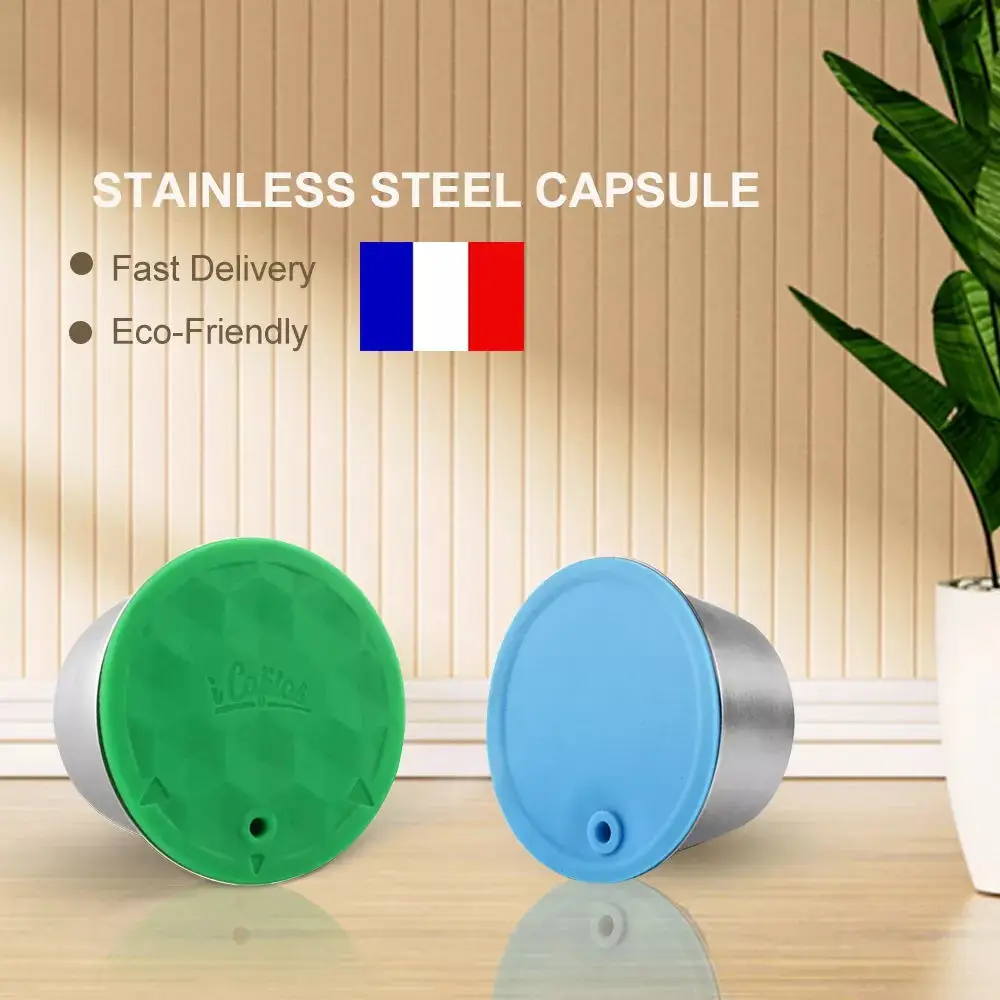 Icafilas link edelmetall wieder verwendbar für dolce gusto kaffee kapsel fit nescafe mit filter boden Image