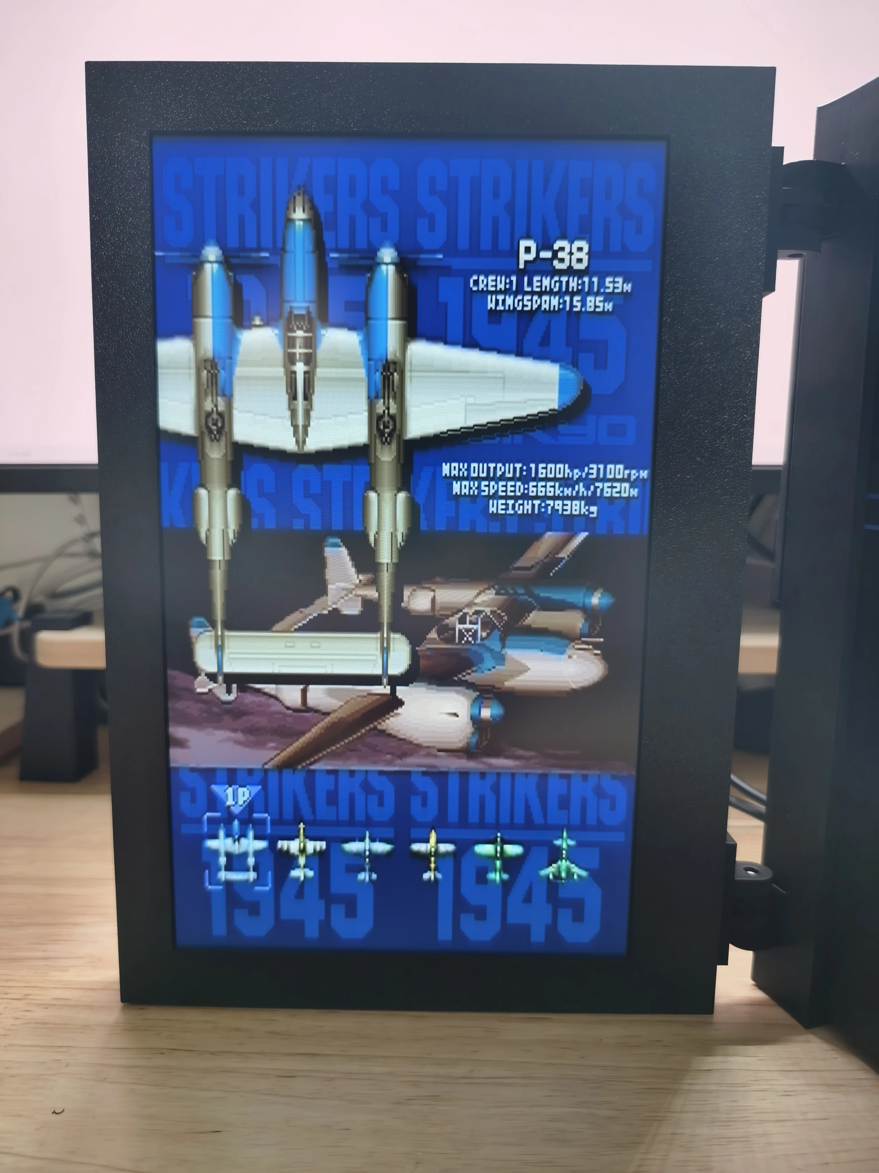 PS2 NTSC 13,3-Zoll-LCD-Bildschirm 1080p Audio Retro Arcade-Spielekonsole Tragbarer Monitor Mini-Display für PS2-Spielekonsole