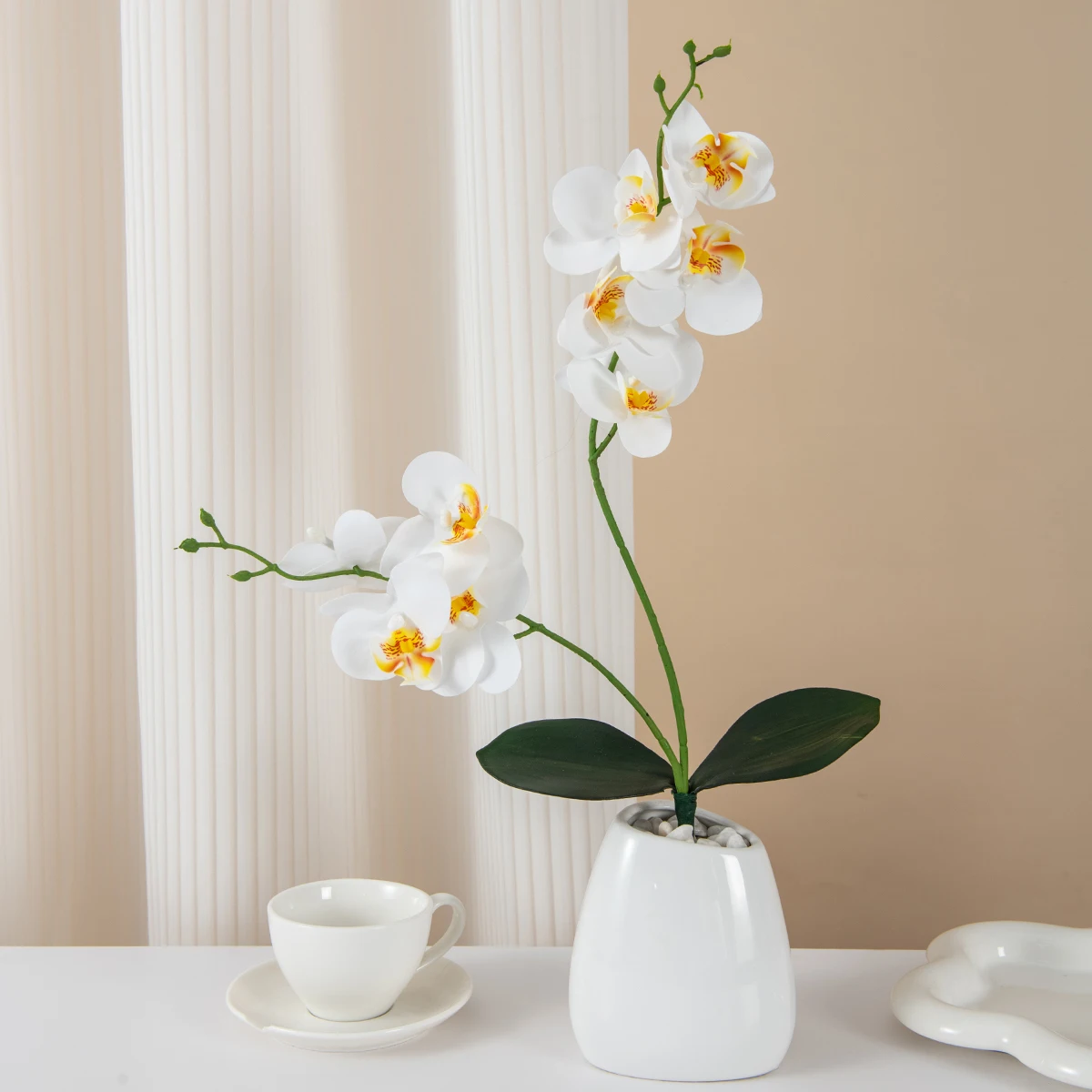 1pcs Simulated butterfly orchid, DIY vases for weddings, Valentine's Day, spring home decor, outdoor garden decoration
