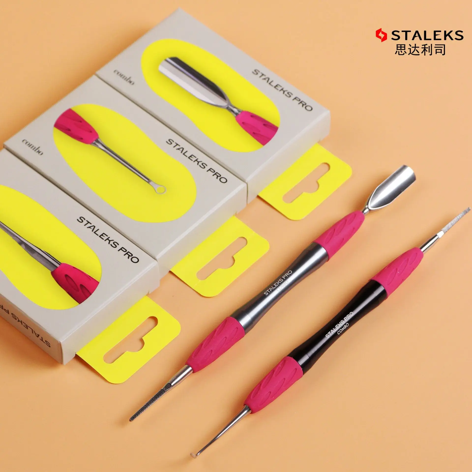 STALEKS Nagel- und Fußpeeling-Maniküre-Kunstwerkzeug, abnehmbar und frei abgestimmt mit Nagellackdrücken/Nagelfeilen Image