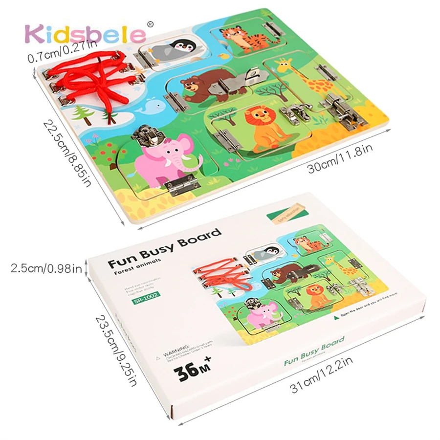 Beschäftigt Bord Spielzeug Lernen Pädagogisches Montessori Sinnes Spielzeug Für 2-5 Jahre Alten Jungen Mädchen Kleinkinder Tiere Raum Aktivität bord Spielzeug Image