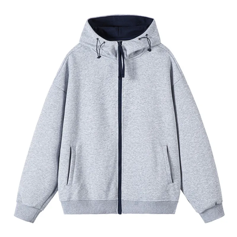 2026 Felpe con cappuccio in cotone primaverile da uomo Moda vitalità giovanile Capispalla casual Cappotto con cappuccio con cerniera da uomo Felpa con cappuccio Top