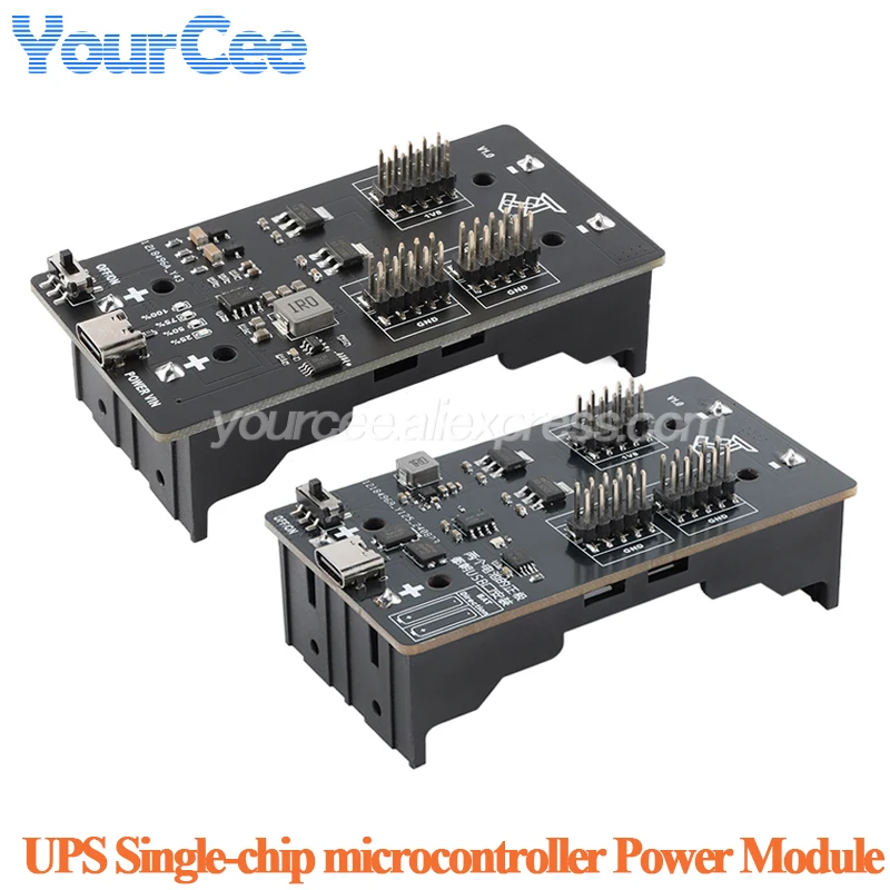 UPS-Stromversorgung Typ-C Ladegerät für 18650 Lithium-Batterien, DC-DC Step-Up-Booster-Konverter 5V 3,3V 1,8V Image