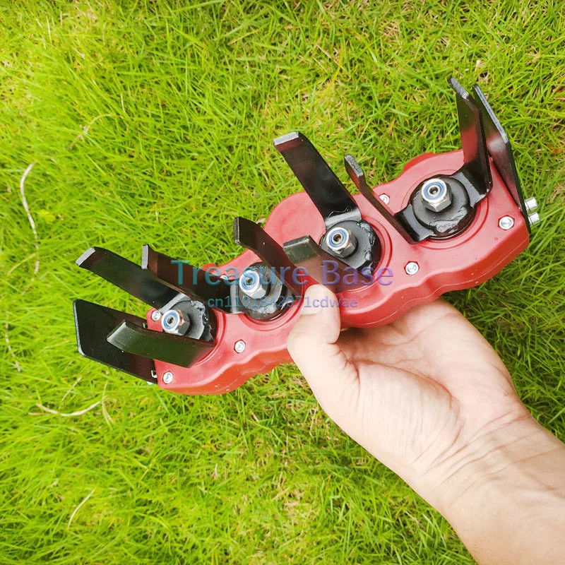 Nuovi accessori per tosaerba con ruota da diserbo Ruota metallica Spazzola da giardino Lama per tosaerba Spazzola per testa da giardino Strumento per tosaerba da giardino