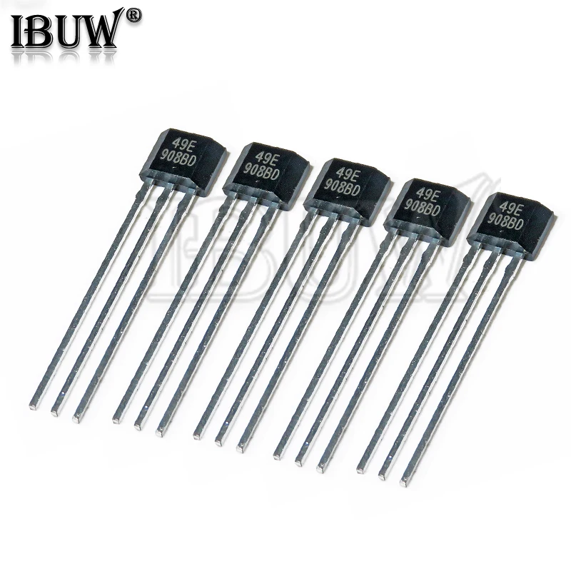 10 Stück Hallsensor SS40AF SS41F SS495A SS49E 40AF 41F 495A 49E Ehigh Empfindlichkeit Image