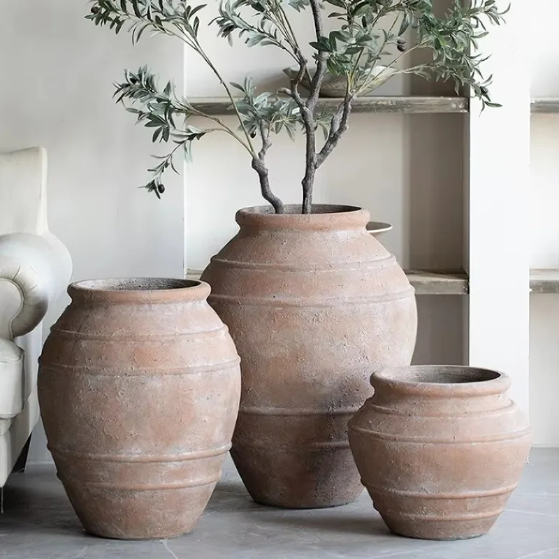 Europäische Mode handgemachte Hausgarten Dekoration Balkon großen Ton Keramik Blumentopf Image