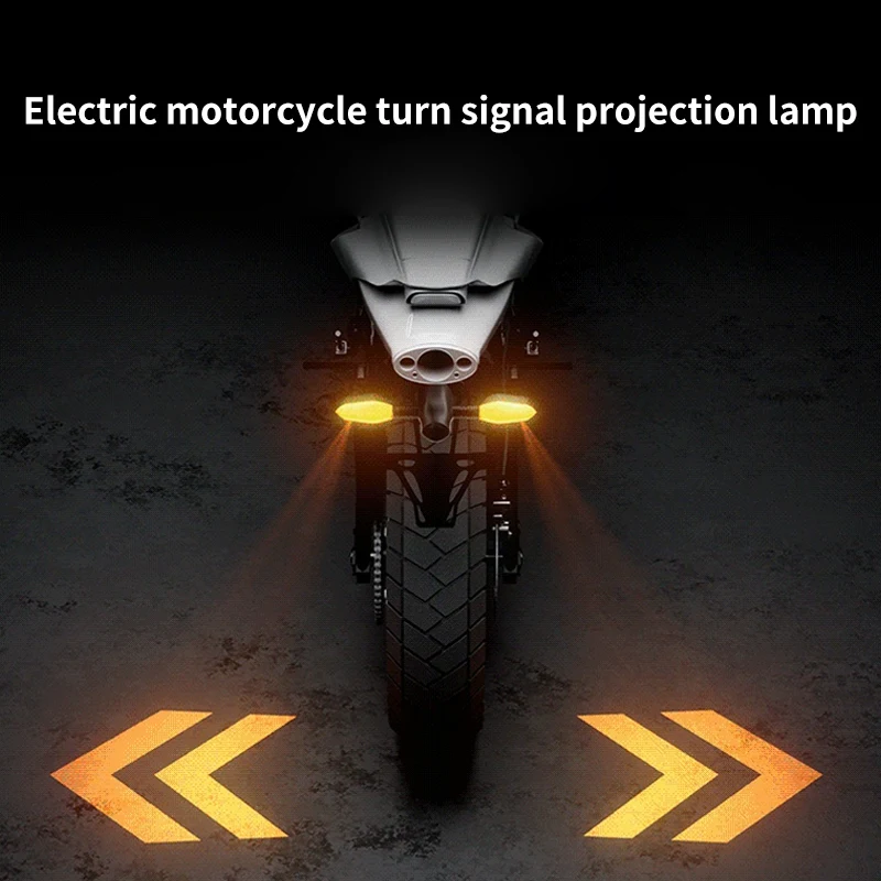 Motorrad-Blinker, Projektionslicht, Modifikation für Elektrofahrzeuge, Elektroroller, LED mit starkem Licht, Anti-Warnung am hinteren Ende Image