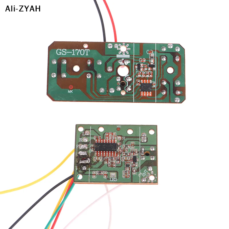 (YY) 2 Stück/Set 4-Kanal RC-Spielzeug Fernbedienung Schaltkreis PCB Sender-Empfänger-Platine RC-Auto-Zubehör mit Antenne Funksystem
