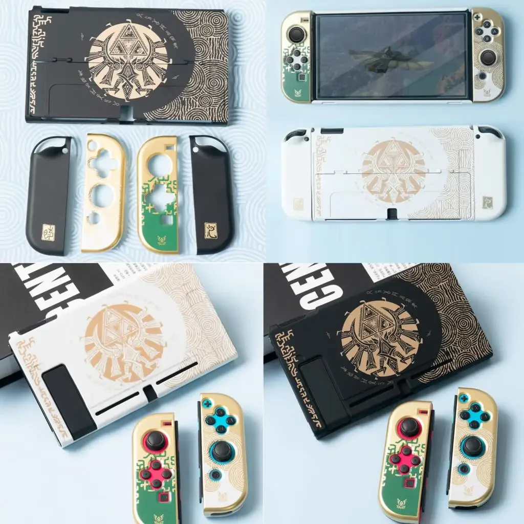 Hard Shell Kristall Vorne Hinten Volle Schutz Abdeckung Für Nintendo Schalter Oled/Lite NS Joy-Con Controller Schutzhülle spiel Haut Image