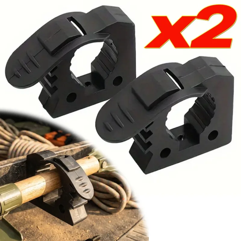 Auto-Werkzeughalter, Schnellverschluss-Montageclip, 30–40 mm, für Auto, Geländewagen, Anhänger, Wohnmobil, Boot, Zubehör, Montagewerkzeug, 1/2 Stück Image