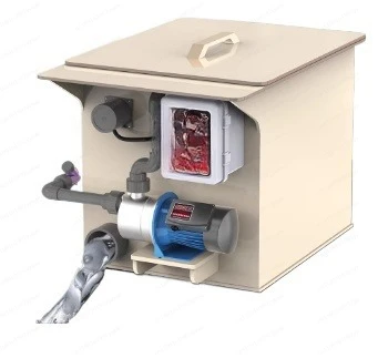 Fischteichfilter, Rotationstrommel-Mikrofilter, Aquakultur, Wasserzirkulation, Reinigungssystem, automatische Rückspüllausrüstung Image