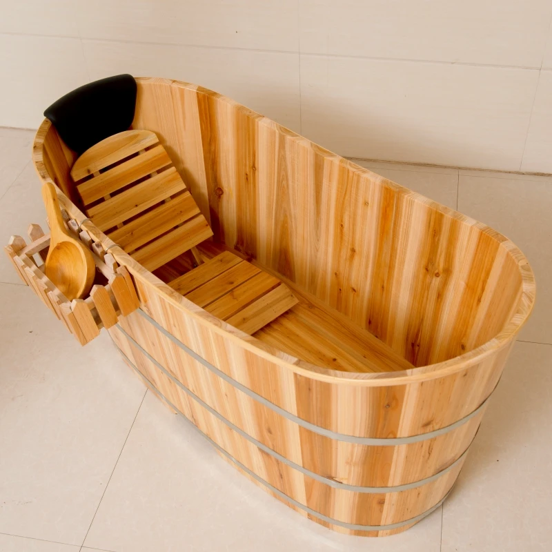 Verdickte Gesundheit Holz Eimer Bad Erwachsene Bad Eimer Massivholz Haushalt Ganzkörper Schweiß Begasung Sauna