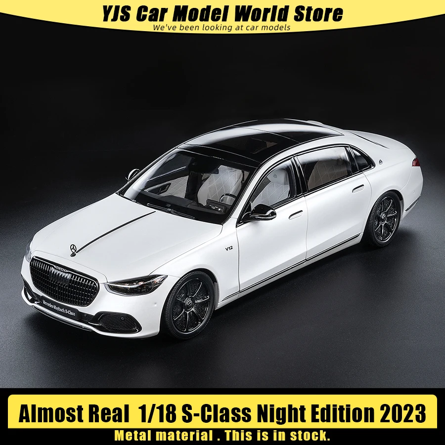 Fast echtes Diecast-Modell 1:18 Maybach S-Klasse Night Series 2023 Automodell aus Legierung, Sammlerstück, Geschenk für Freunde und Familie Image