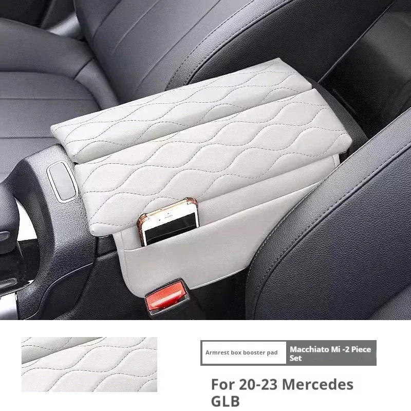 Für 20-23 Mercedes-benz GLB Auto Armlehne Box Abdeckung Pad Leder Anti-Scratch Center Konsole Abdeckung Kissen auto Innen Zubehör Image
