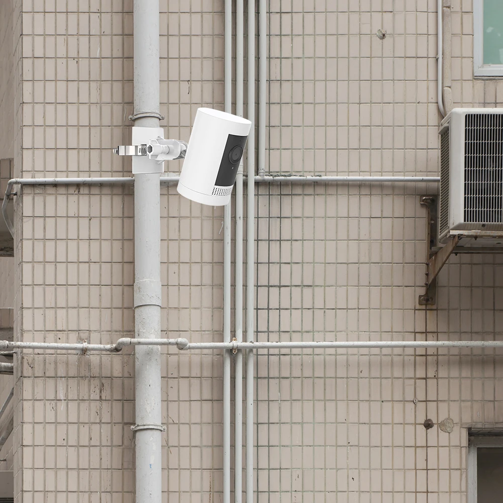 Support de montage de tuyau de montage de caméra, support de montage de caméra réglable 360 ° Rotation pour Ring Stick Up Cam/Ring Spot Cam