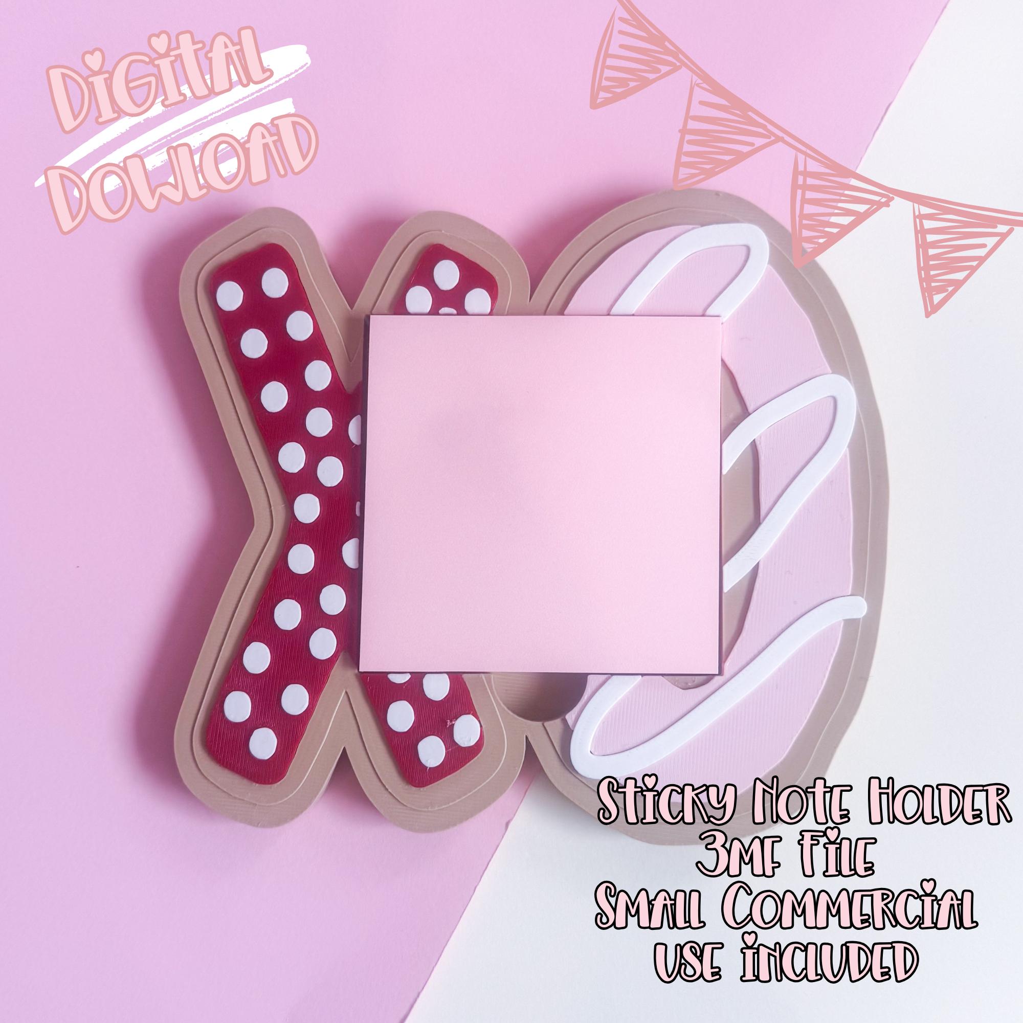 Porta-note adesive per biscotti di San Valentino XO, file di stampa 3D (download digitale)