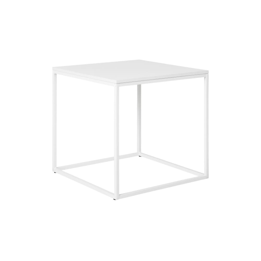 Table d'appoint blanche 45x45 cm