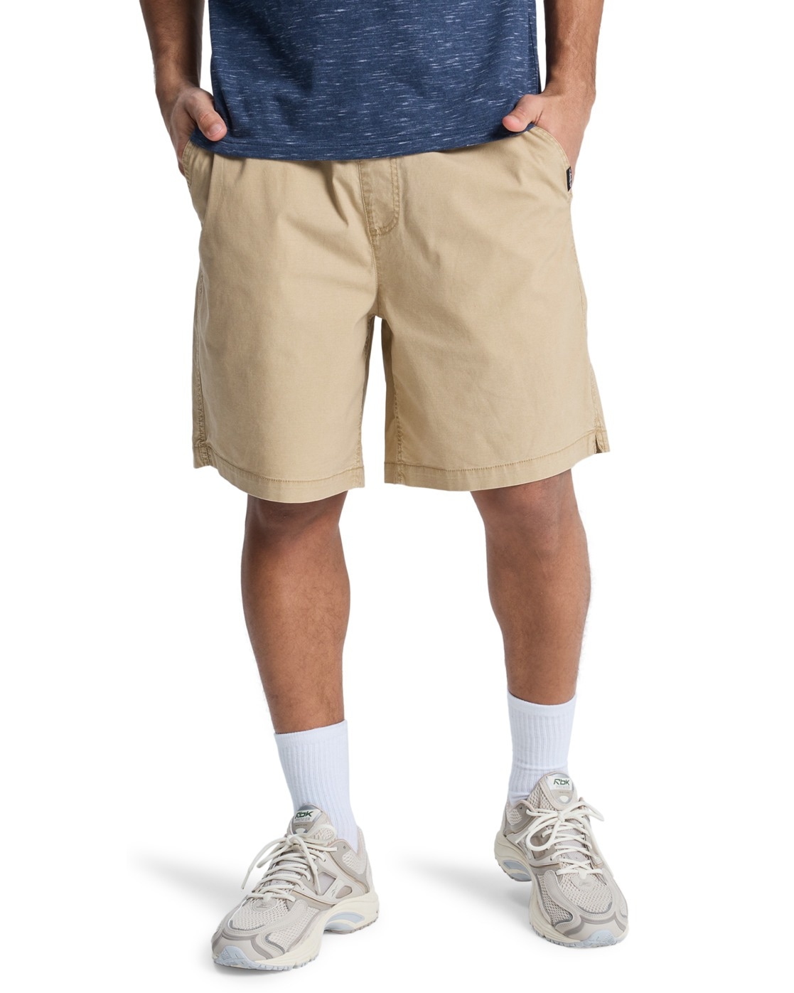 Shorts QUIKSILVER "Taxer 19", Herren, Gr. XS, khaki, Obermaterial: 98% Walkfrottier, 2% Elasthan;, Hosen Shorts
