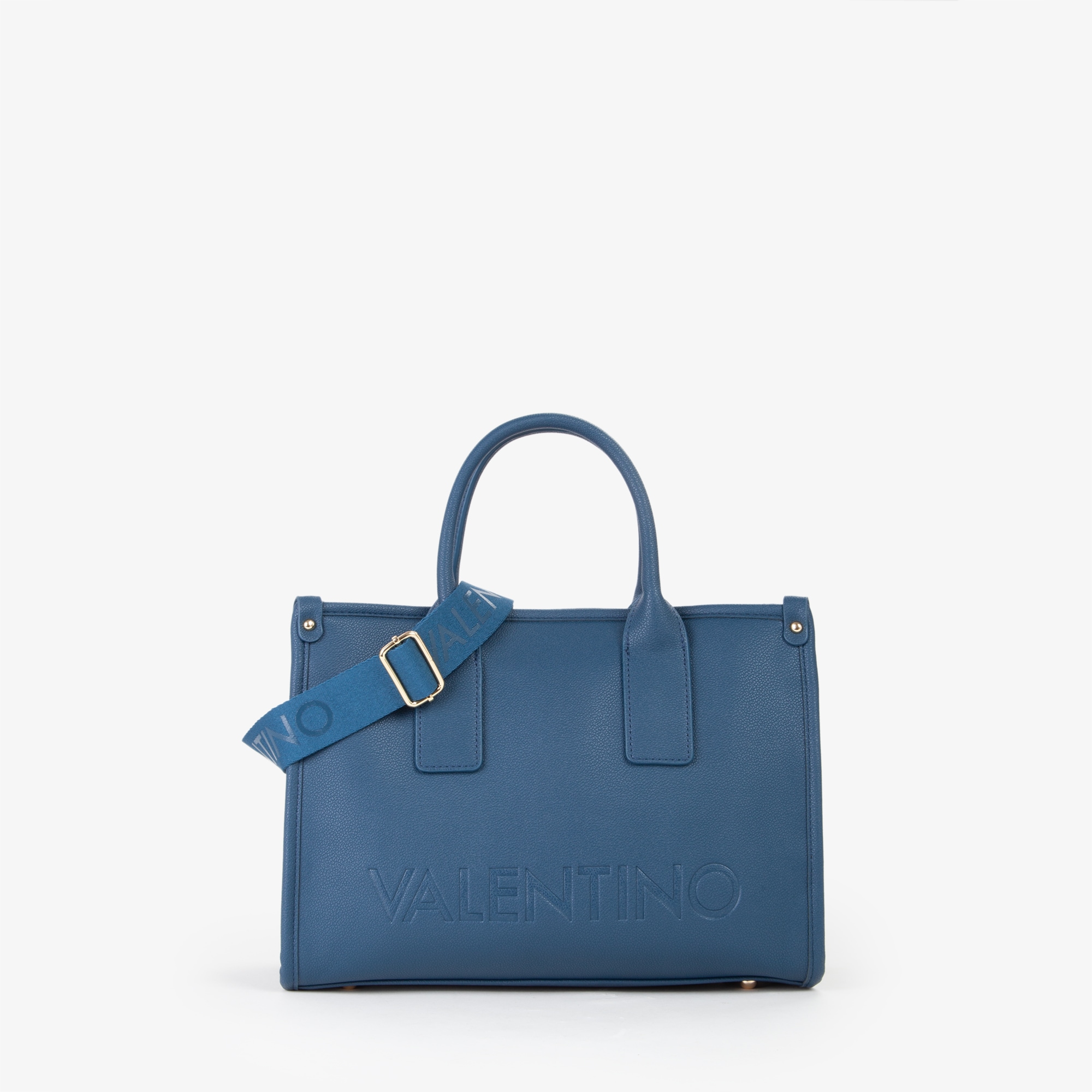 Shopper VALENTINO BAGS "FOXY RE", Damen, Gr. B/H/T: 15cm x 26cm x 33,5cm, blu, Lederimitat, Taschen Shopper, Henkeltasche, Schultertasche, Umhängetasche