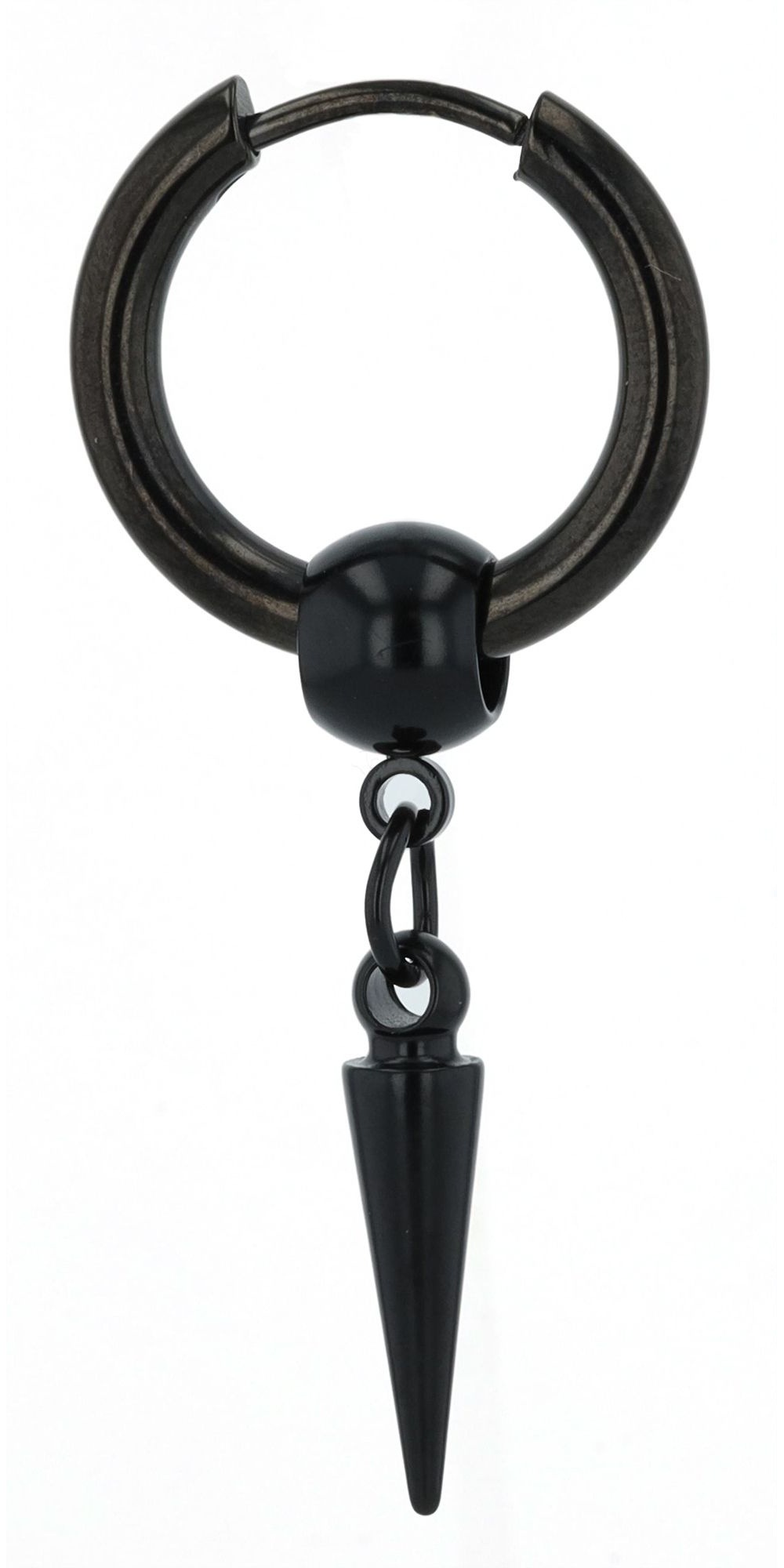 Paar Ohrhänger ADELIA´S "Unisex Ohrringe aus Edelstahl", Damen, Gr. Unisex, Edelstahl, schwarz, Ohrringe, Ein Geschenk, das Freude macht Image