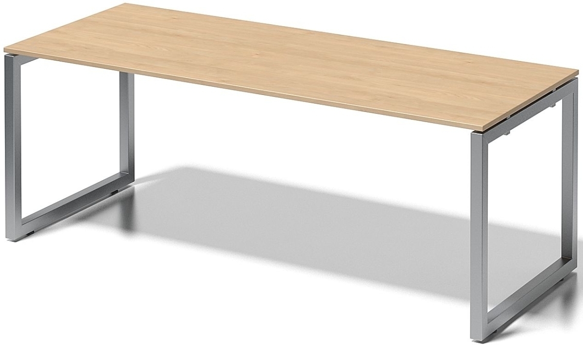 Bisley Schreibtisch Cito BxTxH 200x80x74cm ahorn Gestell silber Image