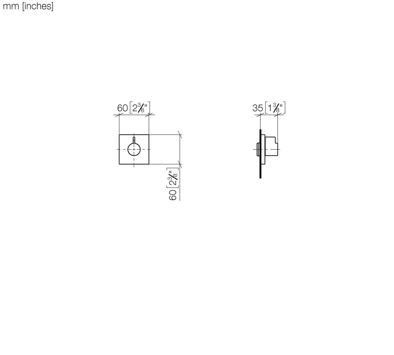 Dornbracht Unterputzventil, linksschließend 36608985-93 Image