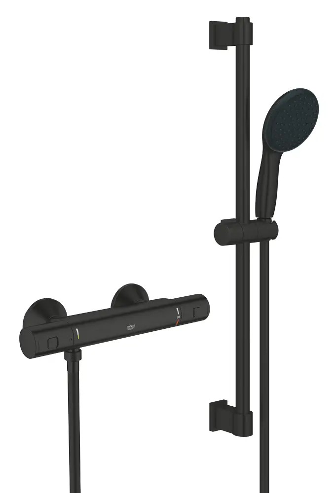Grohe QuickFix Precision Start - Duschset mit Thermostat, schwarz matt 345972431 345972431 Image