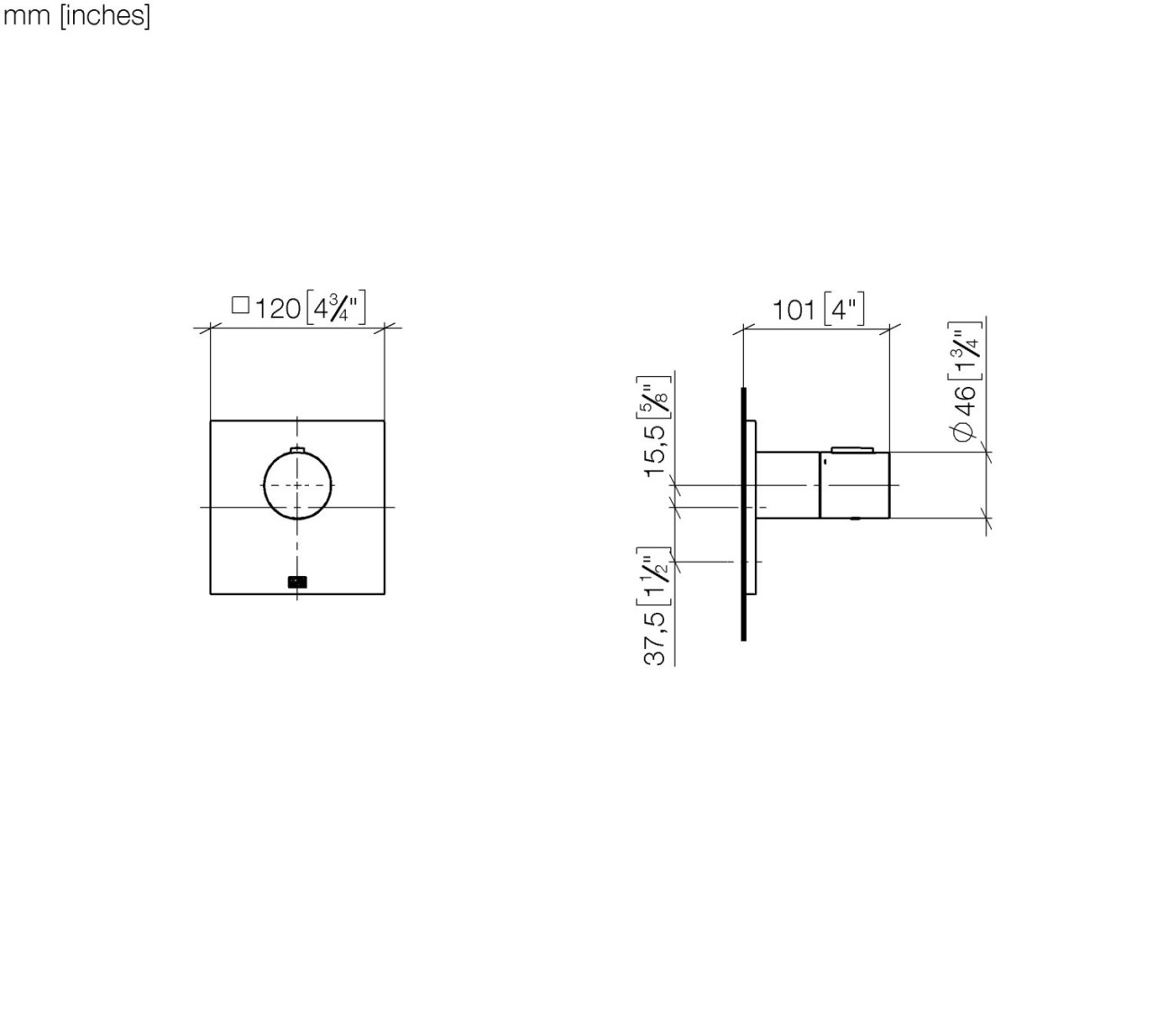 Dornbracht xTOOL Unterputz-Thermostat 36503780-42 Image