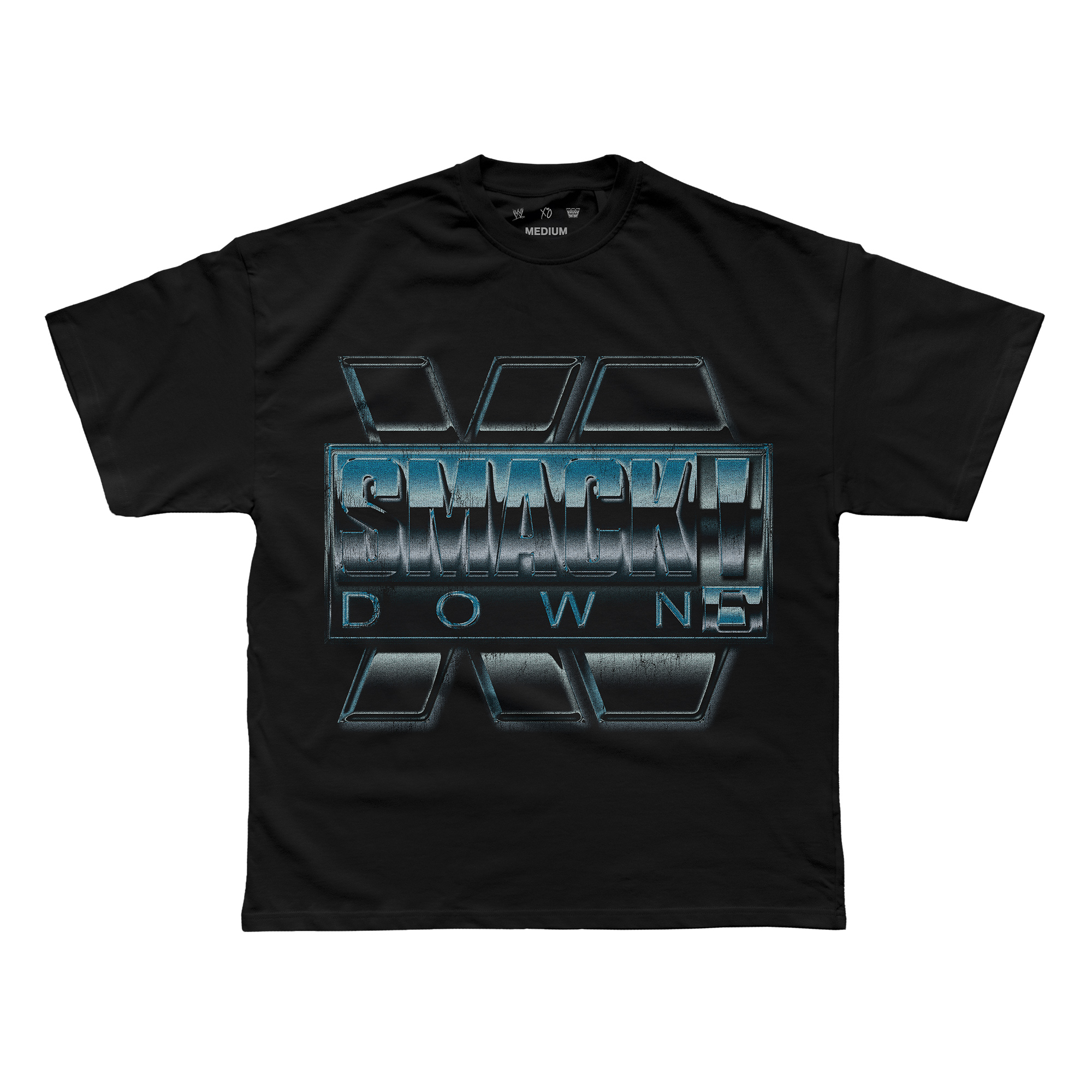 Unisex Schwarzes WWE x The Weeknd SmackDown! T-Shirt Image