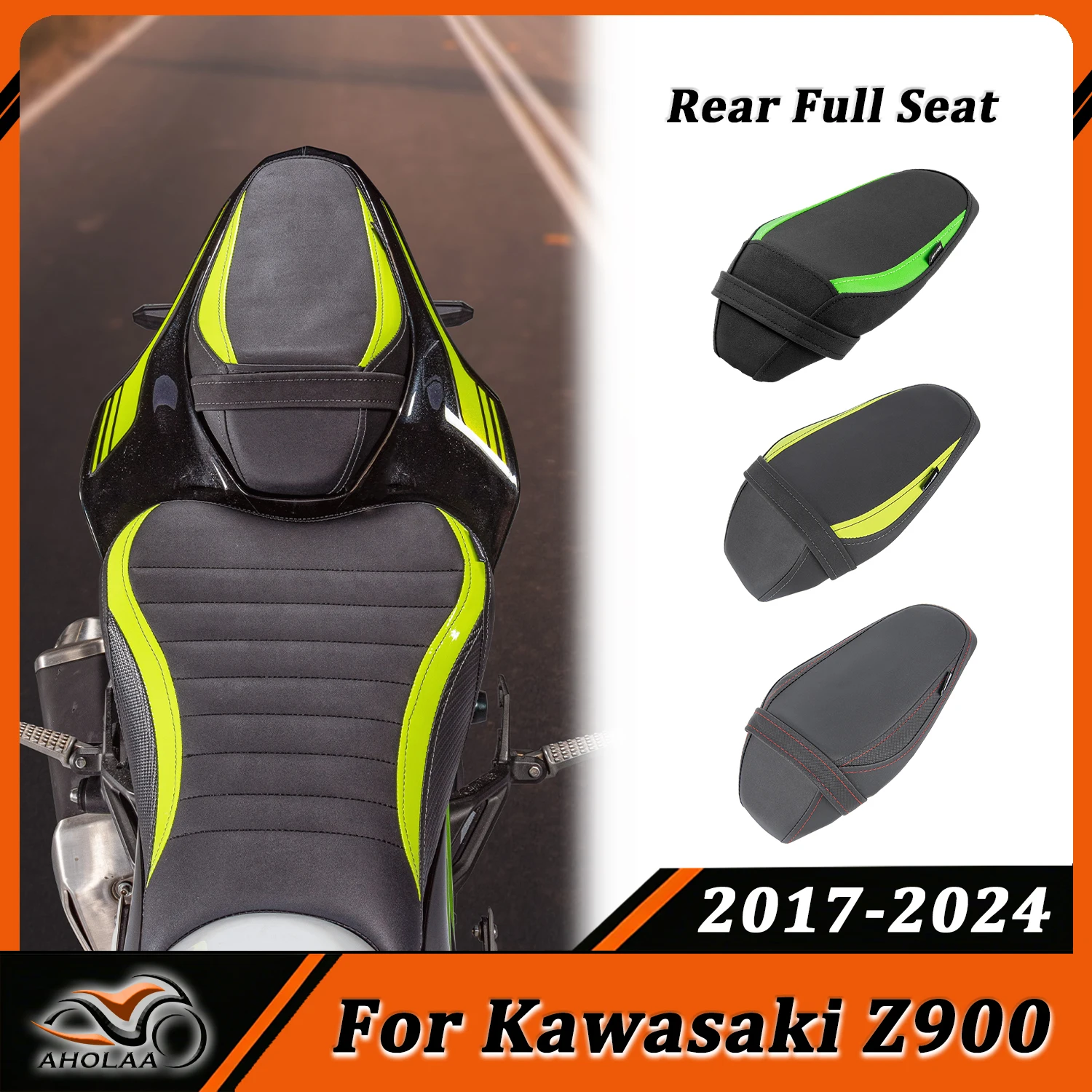 Für Kawasaki Z 900 Z900 Hinterer Beifahrersitz Polster Sattelauflage 2017-2024 Motorrad Soziussitz Komplettes Vollständiges Sitzkissen Image