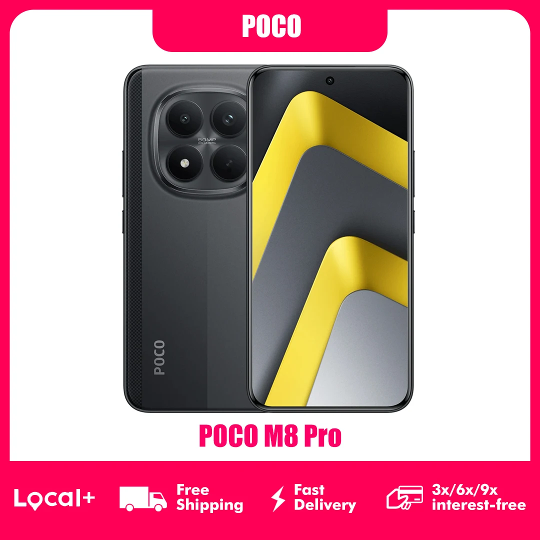 POCO M8 Pro 5G 8GB 256GB 12GB 512GB NFC 6500mAh Akku 50MP Kamera Smartphone Image
