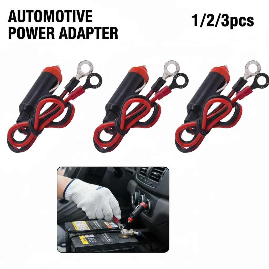 50CM 12V Auto Power Inverter Draht Stecker Feuerzeug Buchse Kabel Adapter Praktische Zigarette Leichter Stecker Image