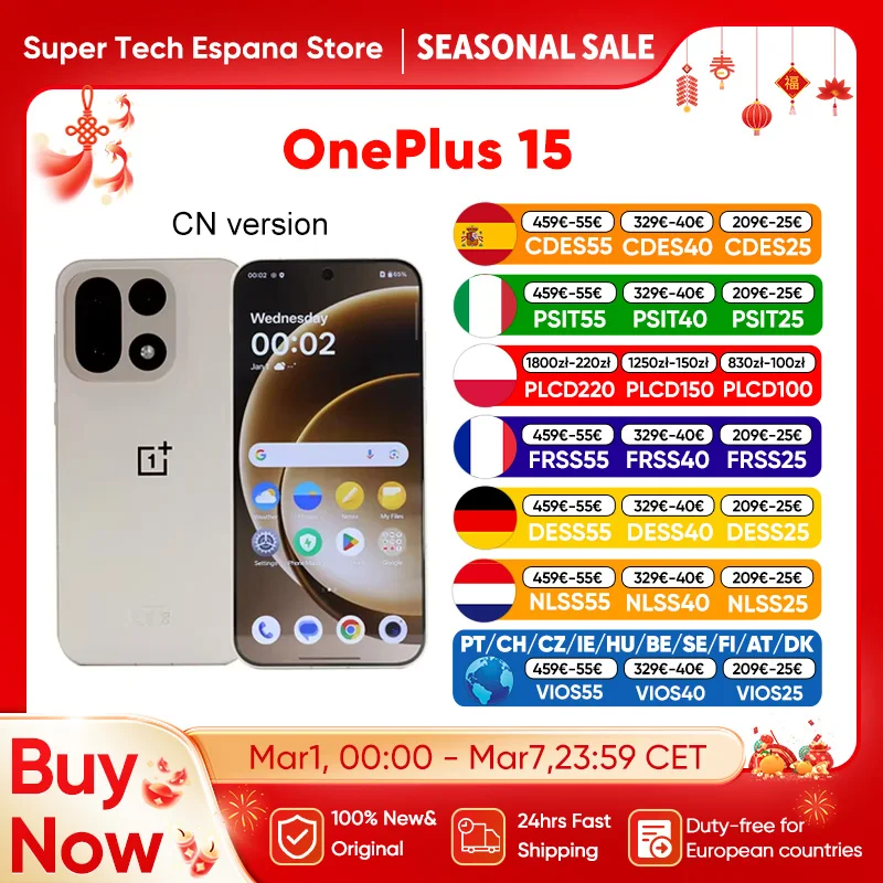 OnePlus 15 5G Smartphone Snapdragon 8 Gen 5 6,78 Zoll AMOLED 165 Hz 7300 mAh 120 W 50 MP Kameras Triple Image