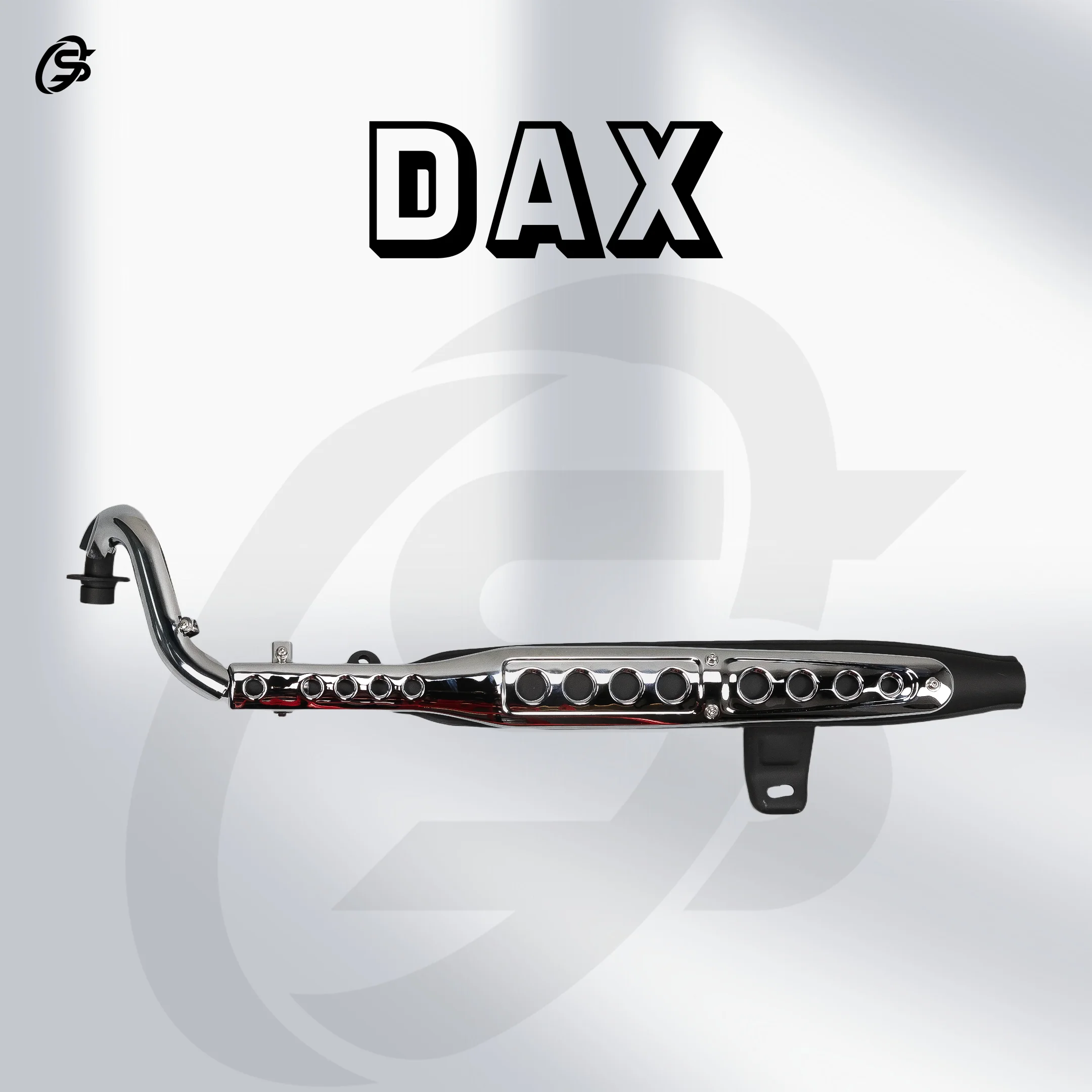 Motorräder Schalldämpfer DAX CT70 Auspuffrohr Mattschwarz Auspuffanlage CT70 Teile für 50CC 70CC 125CC 140cc 190cc Image