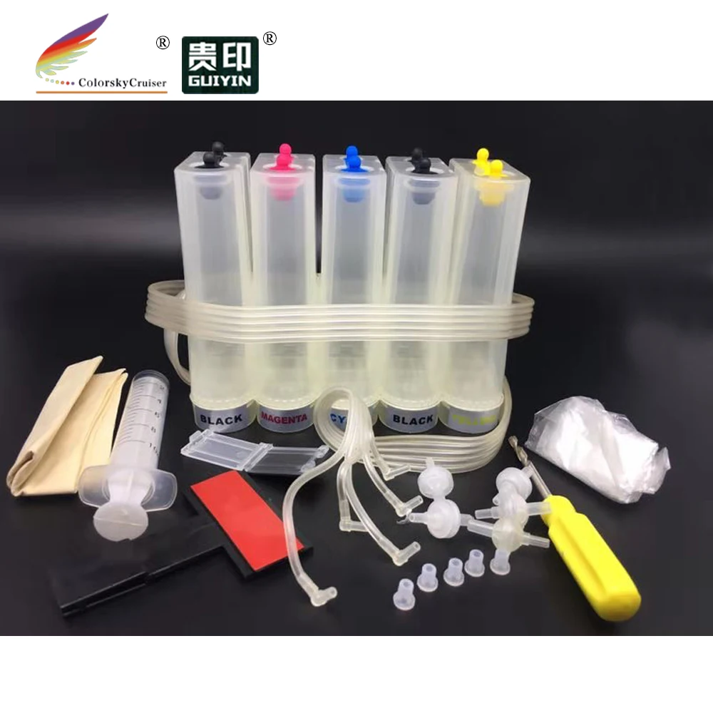 Universal-5 farbe CISS continuous ink system kit mit mithelfer günstigsten versand kosten Image