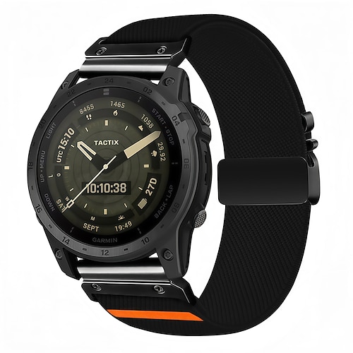 Uhrenarmband für Garmin Fenix 8 43mm Fenix 8 47mm Fenix 8 51mm Fenix 7 Pro Fenix 7S Pro Stoff Ersatz Gurt Schnellspanner Quick Fit Verstellbar Sportarmband Armband Image