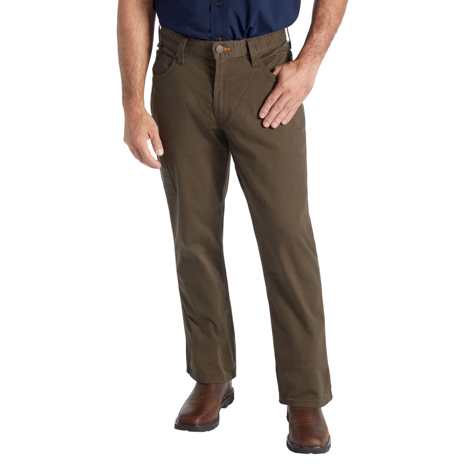 Ariat Men's Rebar M4 Relaxed Durastretch Made Tough Straight-Leg Pant (Size 34-30) Wren, Cotton