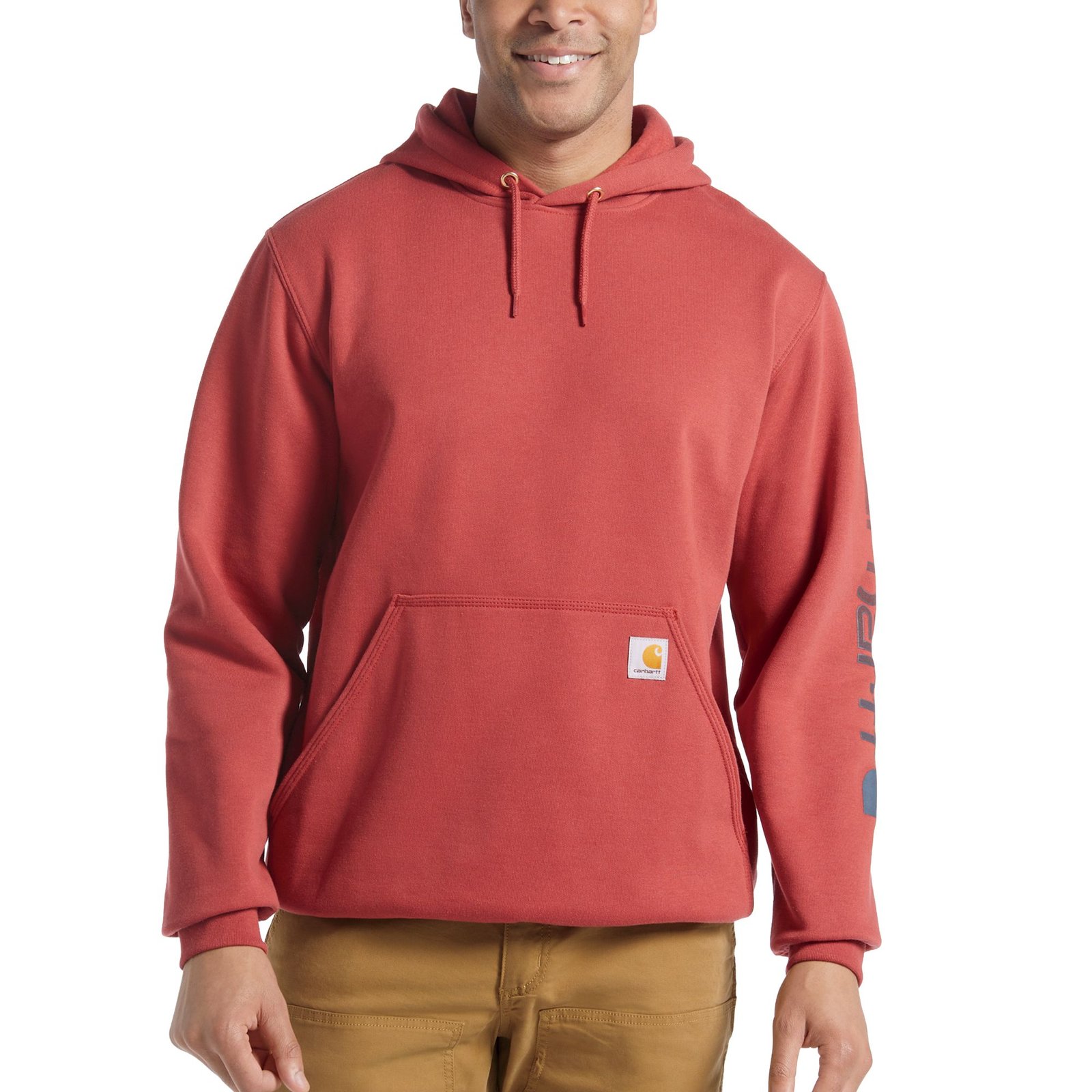 Carhartt Men's Iconic K288 Logo Sweatshirt (Size 2XT) Amber Terrain, Poly + Cotton