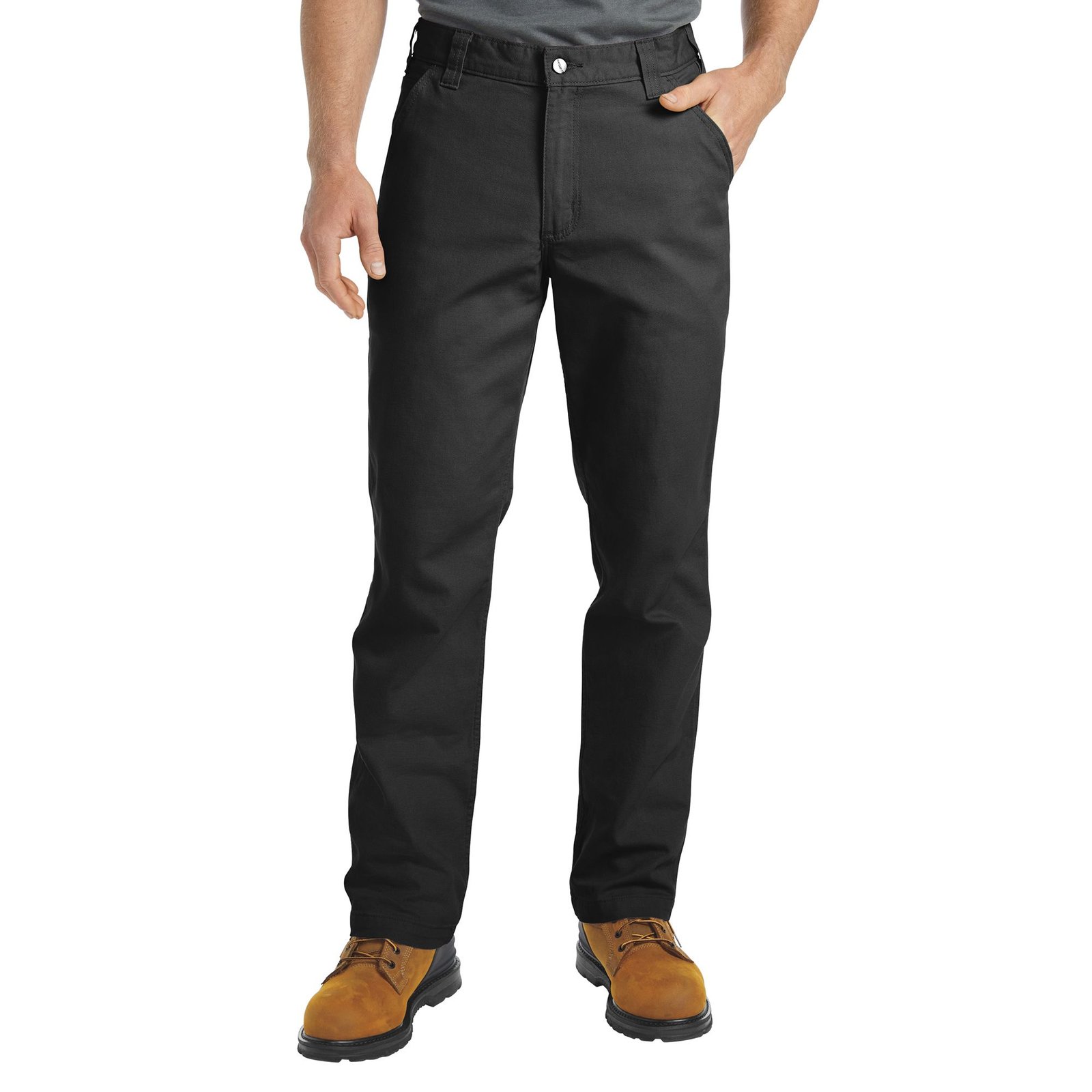 Carhartt Men's Relaxed Straight Rigby Dungaree (Size 36-34) Black, Cotton,Spandex