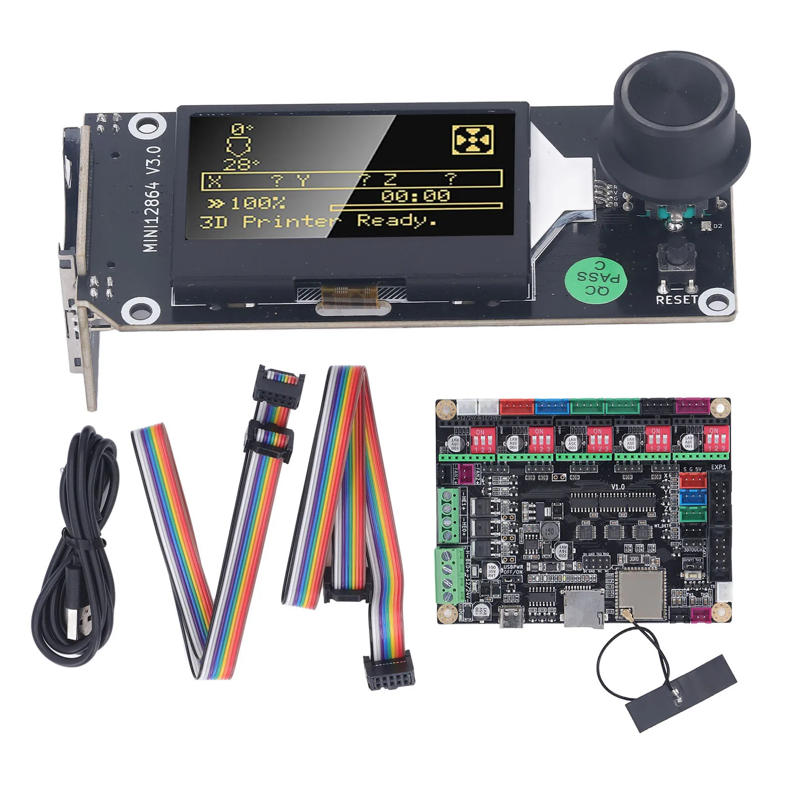 3D-Drucker-Steuerplatine für MKS TinyBee V1.0 LCD-Grafikbildschirm für MKS Mini12864 V3.0 DC12-24V Image