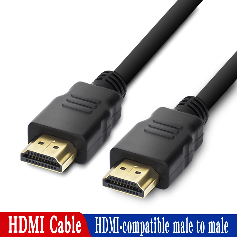 Cavi video compatibili con HDMI Cavo 3D placcato oro 1.4 4K 1080P per switcher splitter HDTV 0,3 m 1 m 1,5 m Cavo da HDMI a HDMI