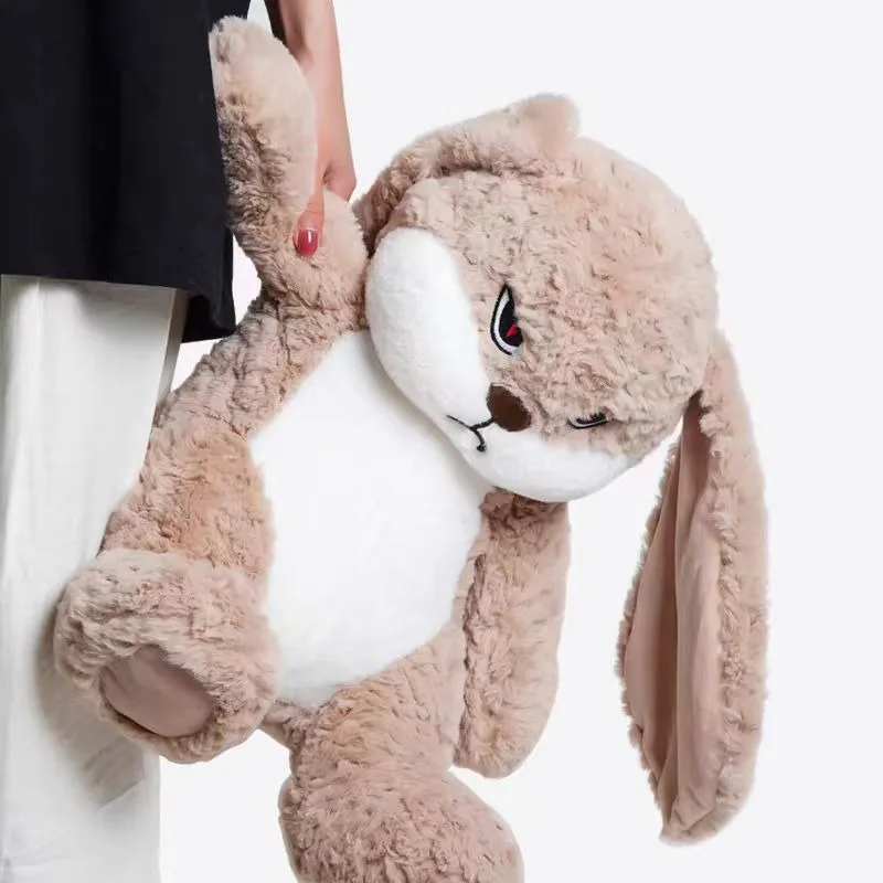 42 cm Plüsch Angry Rabbit Puppen Weihnachtsgeschenk Niedliches lockiges Haariges Kaninchen Plüschkissen Kawaii Room Decor Plüschtier Neujahrsgeschenk Image