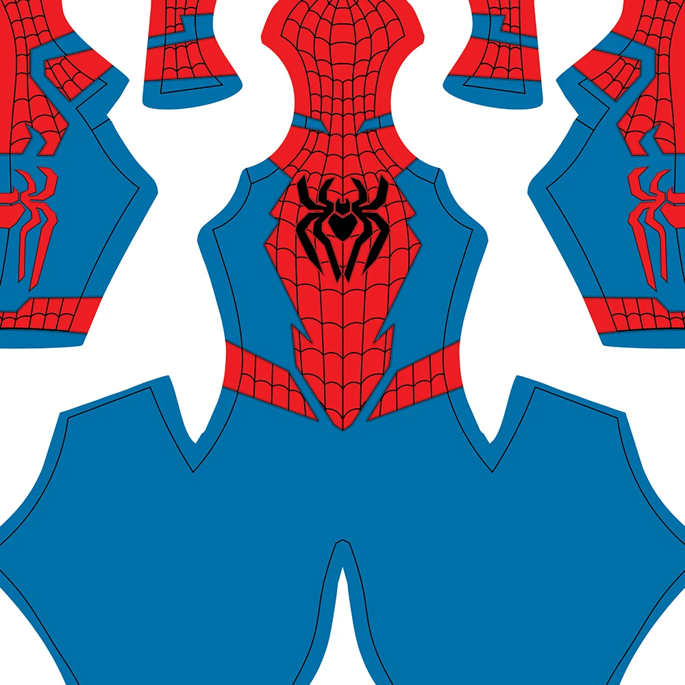 Maßgeschneidertes ultimatives Spiderman-Kostüm, Cosplay, Superheld, Zentai-Bodys, Overall, Spandex, Halloween-Kostüm für Erwachsene und Kinder Image