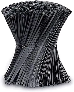 500 Stück Kabelmanagement, verschiedene Befestigungselemente für Industriebedarf, Kunststoff-Draht, Kabelbinder, Organizer, Nylon, elektrischer Kabelbinder Image