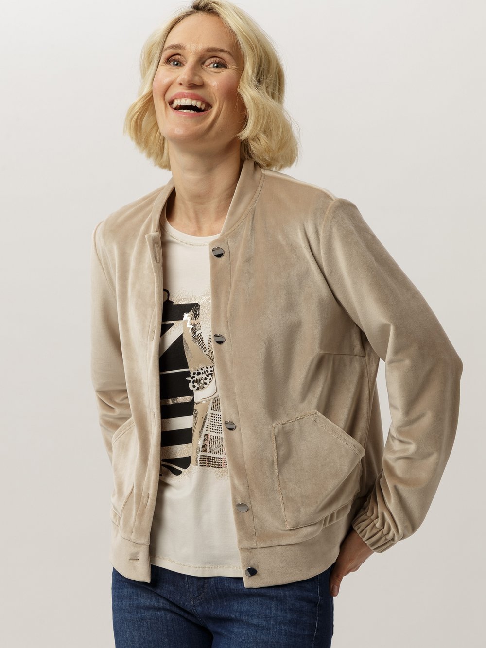 Frank Walder Jacke Damen beige, 48 Image