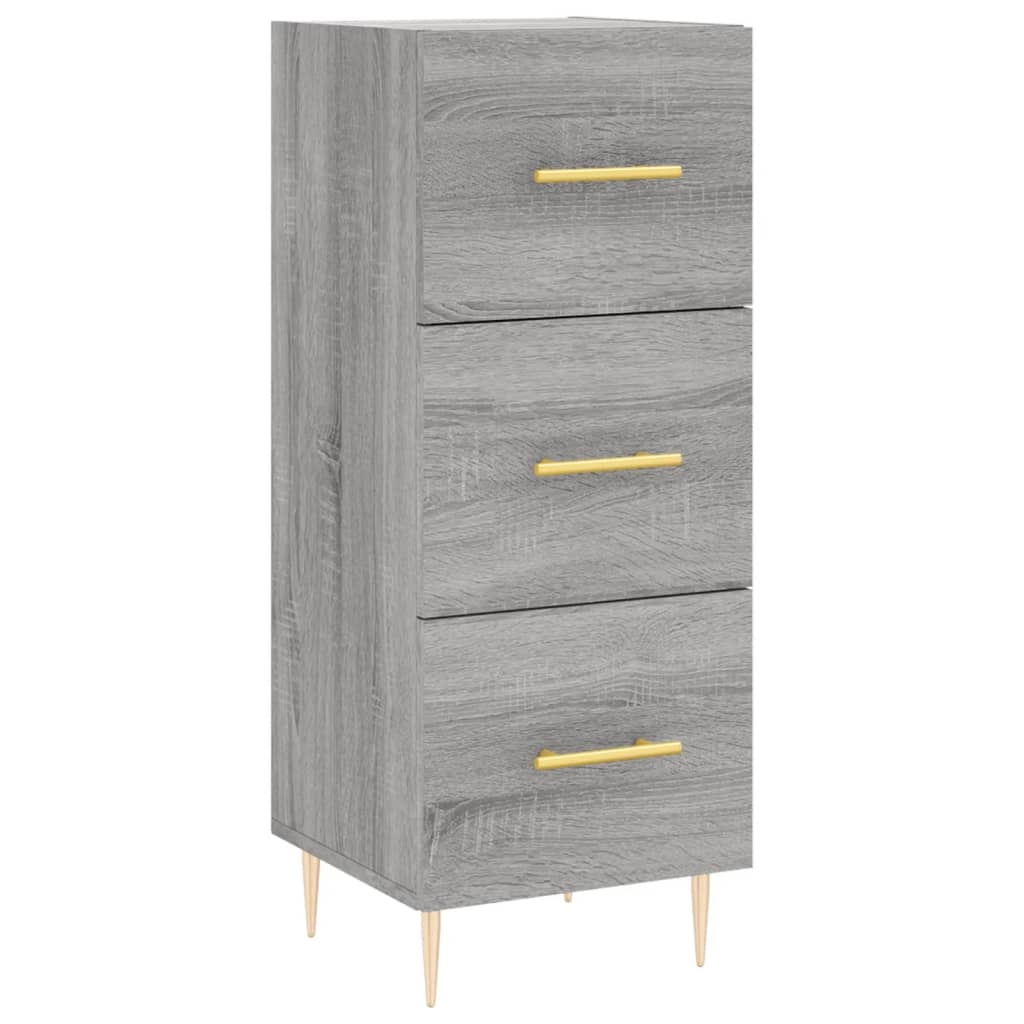 vidaXL Sideboard Grau Sonoma 34,5x34x90 cm Holzwerkstoff Image