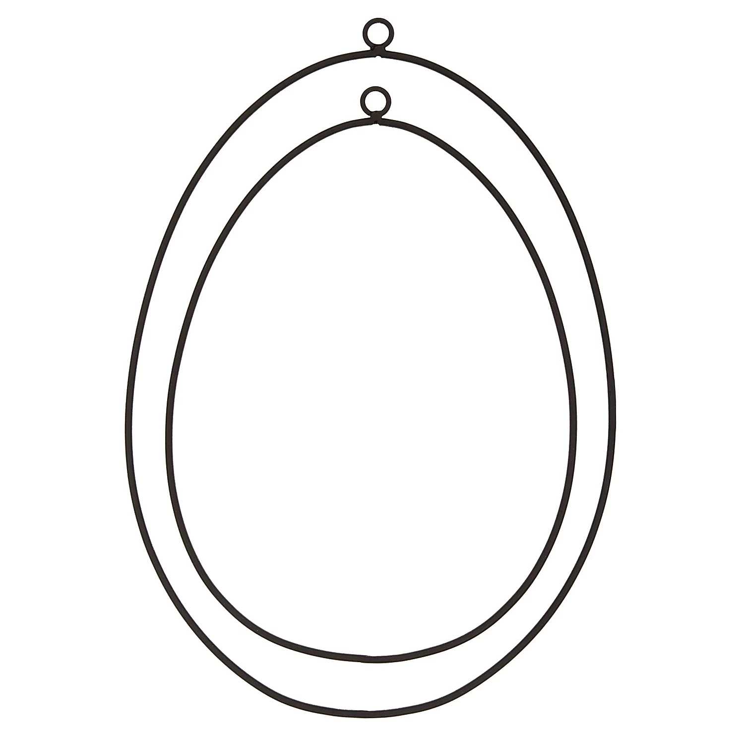 Drahtformen Ei, schwarz, 27–32 cm, 2 Stück Image
